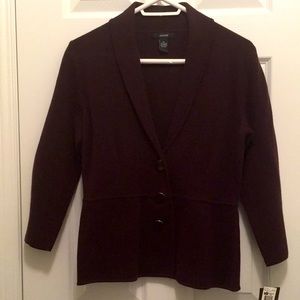 Maroon Sweater Blazer/jacket NWT